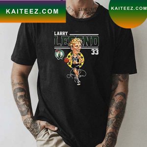 Larry Bird Legend Boston Celtics Basketball Air Bird Signature T-shirt