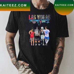 Las Vegas Skyline Sports Team Players Signatures T-Shirt