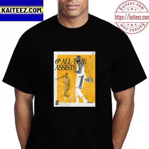 LeBron James 6th All Time Assists Vintage T-Shirt
