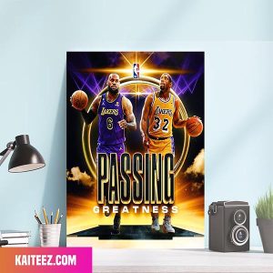 LeBron James Los Angeles Lakers The King Moves Up The All TIme Assists List Poster