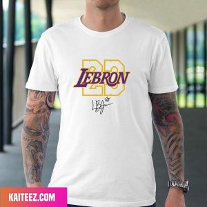 LeBron James Number 23 Los Angeles Lakers Signatures Unique T-Shirt