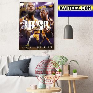 LeBron James Surpassed Magic Johnson On The All Time Assists List Art Decor Poster Canvas