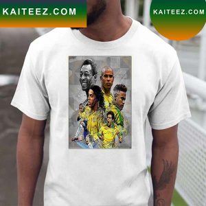 Legends Of Brazilian Pele xRonaldinho xKaka x Ronaldo De Lima T-Shirt
