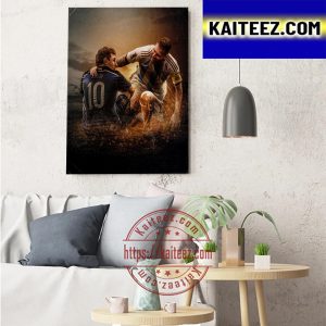 Lionel Messi 2018 And 2022 FIFA World Cup Final Art Decor Poster Canvas