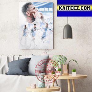 Lionel Messi Adds 2022 World Cup Champion To Resume Art Decor Poster Canvas