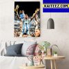 Lionel Messi And Argentina Are The World Cup Champions 2022 Art Decor Poster Canvas