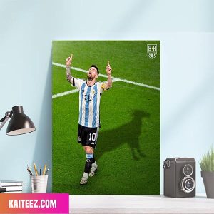 Lionel Messi FIFA World Cup 2022 Built Different The GOAT Canvas-Poster Home Decorations