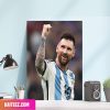 Lionel Messi FIFA World Cup 2022 Built Different The GOAT Canvas-Poster Home Decorations