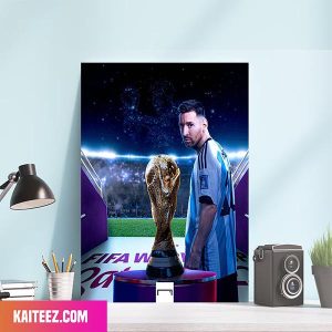 Lionel Messi Has A Date With Destiny FIFA World Cup 2022 Canvas-Poster Home Decorations