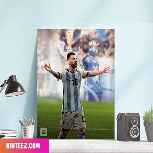 Lionel Messi Heads Back To Another FIFA World Cup 2022 FInal Canvas-Poster Home Decorations