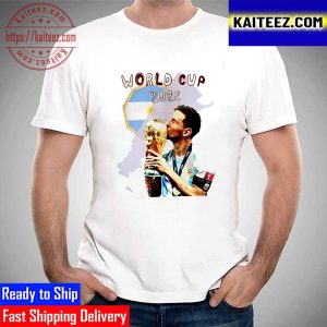 Lionel Messi Wins FIFA World Cup Qatar 2022 Argentina Champion Vintage T-Shirt