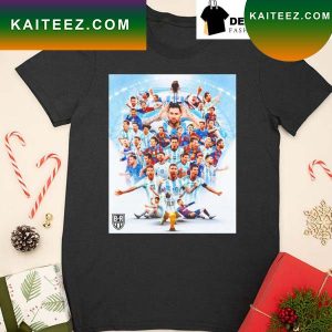 Lionel Messi and Argentina Football team World Cup Champion T-shirt