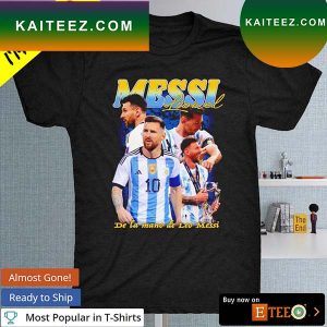 Lionel Messi de la mano le Argentina World Cup 2022 T-shirt