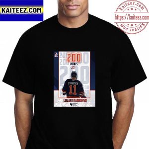 Logan Stankoven 200 WHL Points For Stanks Kamloops Blazers Vintage T-Shirt