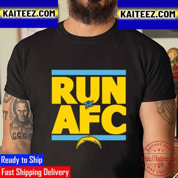 Los Angeles Chargers 2022 Run The AFC Vintage T-Shirt