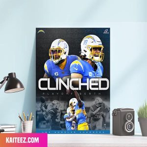 Los Angeles Chargers – Clinched All Charged Up Canvas-Poster