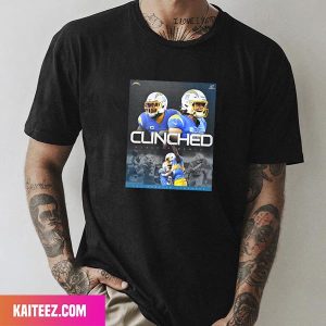 Los Angeles Chargers – Clinched All Charged Up Unique T-Shirt