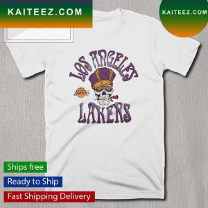 Los Angeles Lakers NBA And Grateful Dead Skull And Rose T-Shirt