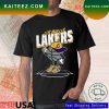 Los Angeles Lakers NBA And Grateful Dead Skull And Rose T-Shirt