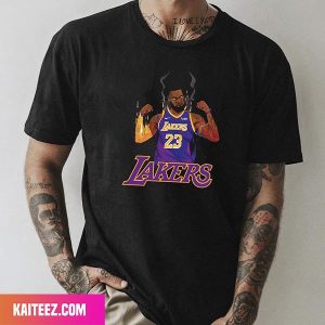 Los Angeles Lakers x LeBron James Number 23 NBA Team Fan Gifts T-Shirt