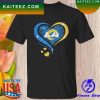 Los Angeles Rams Heart diamond 2023 T-shirt