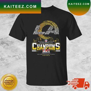 Los Angeles Rams Super Bowl LVI Champions 2022 T-shirt