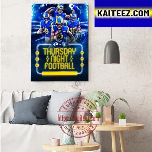 Los Angeles Rams Vs Las Vegas Raiders In Thursday Night Football TNF NFL Art Decor Poster Canvas