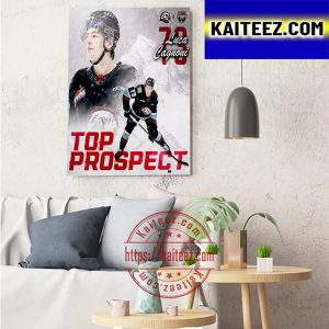 Luca Cagnoni In 2023 Kubota CHL NHL Top Prospects Game Art Decor Poster Canvas