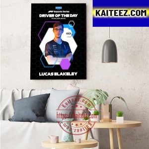 Lucas Blakeley F1 Esports Series Aramco Driver Of The Day Art Decor Poster Canvas