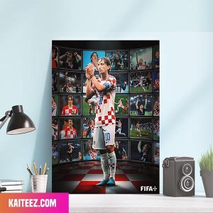 Luka Modric Croatia Team Legend FIFA World Cup 2022 Canvas-Poster Home Decorations