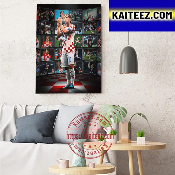 Luka Modric Legend Of FIFA World Cup Art Decor Poster Canvas