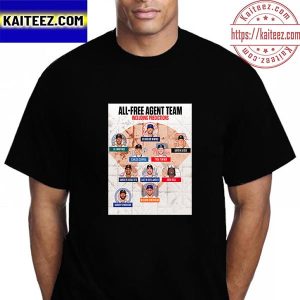 MLB All Free Agent Team Including Predictions Vintage T-Shirt