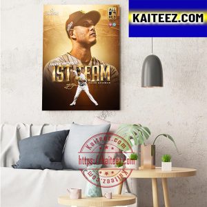 Manny Machado 2022 All MLB First Team Third Baseman San Diego Padres Art Decor Poster Canvas