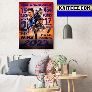 Max Verstappen All Title In The 2022 Season Art Decor Poster Canvas