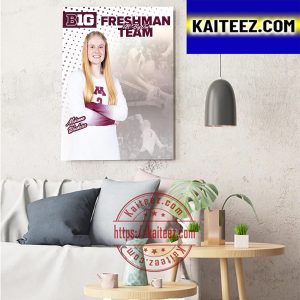 Mckenna Wucherer Big Ten All Freshman Team Minnesota Volleyball Art Decor Poster Canvas