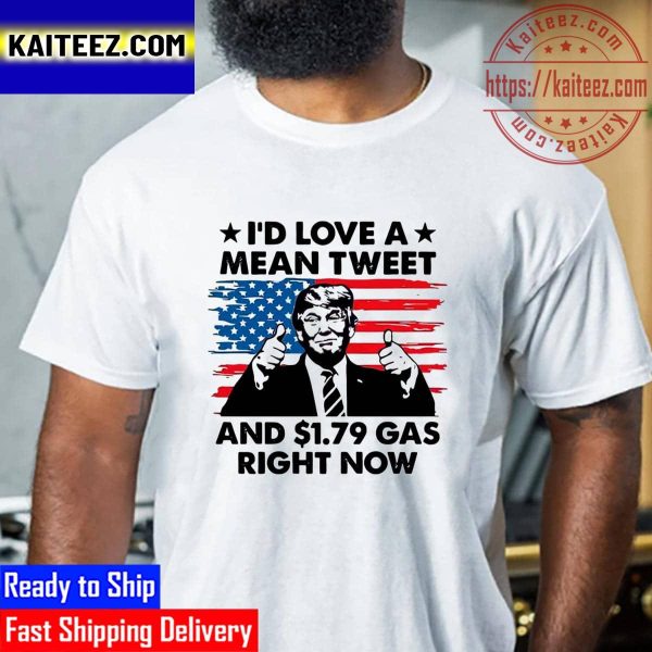 Mean Tweets And Cheap Gas Election 2024 Vote Trump Vintage T-Shirt