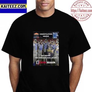 Memphis Tigers Football 2022 SERVPRO First Responder Bowl Champions Vintage T-Shirt