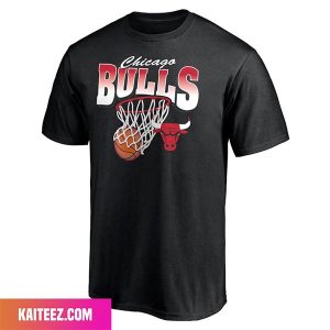 Men’s Chicago Bulls Fanatics Branded Black Balanced Floor Fan Gifts T-Shirt