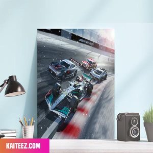 Mercedes-AMG PETRONAS F1 Team Christmas Day Home Decorations Canvas-Poster
