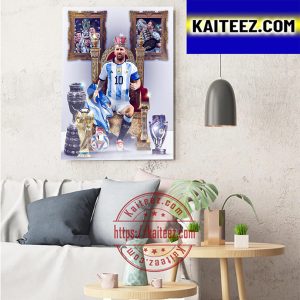 Messi Champions 2022 FIFA World Cup And Completed International Football Art Decor Poster Canvas