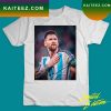 Messi and his teammates lift the gold cup T-shirt