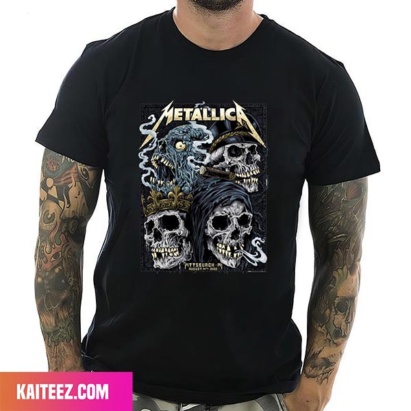 Metallica 2022 Pittsburgh PNC Park Style T-Shirt - Kaiteez