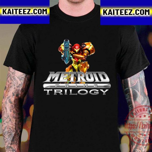 Metroid Prime Samus Trilogy Vintage T-Shirt