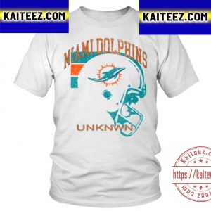 Miami Dolphins Unknwn White Helmet Vintage T-Shirt