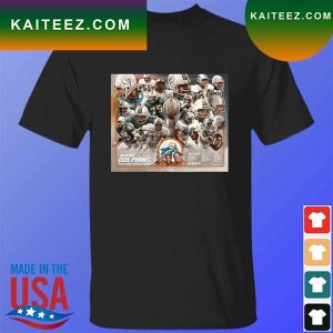 Miami dolphins 1972 50th anniversary artist proofs T-shirt