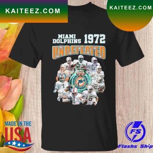 Miami dolphins 1972 undefeated signatures 2022 T-shirt