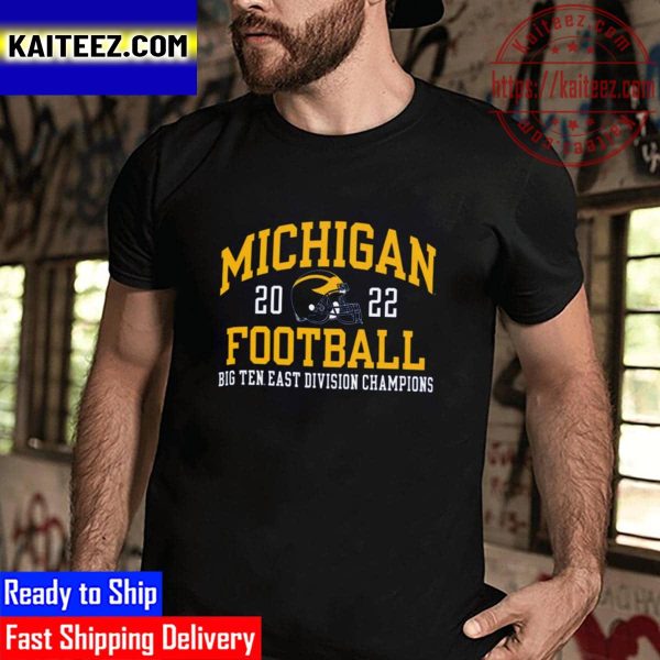 Michigan 2022 Football Big Ten East Division Champions Vintage T-Shirt