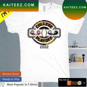 Michigan Football 2022 College Football Playoff four team T-shirt