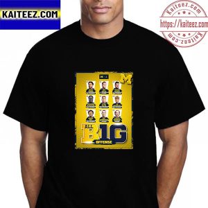 Michigan Football All Big Ten Offensive Team Vintage T-Shirt