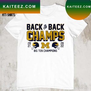 Michigan Football Back to Back B1G Champs T-shirt